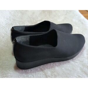 Donald J Pliner Vilaa Sz 9 Women's Slip On Loafers Black Comfor Low Wedge Casual